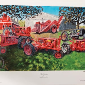 Tractor Farmall art print titled the F Series by Russell Sonnenberg