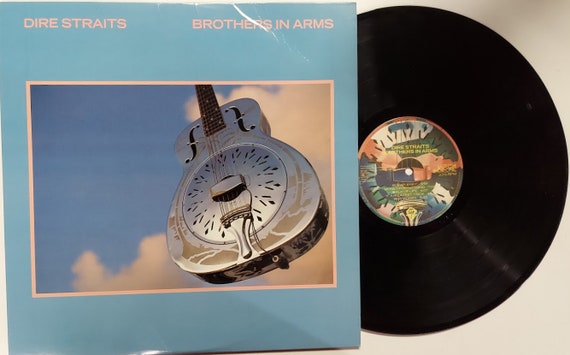 Album vinyle vintage 1985 de Dire Straits intitulé Brothers In Arms -   France