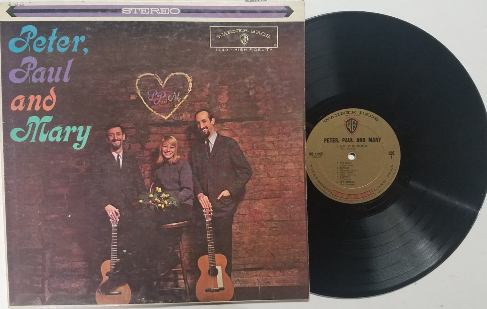 Vintage Vinyl 1962 Record Album by Peter Paul And Mary titled Etsy
