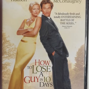 DVD 2003 Vintage How to Lose a Guy in 10 Days starring Kate Hudson & Matthew McConaughey