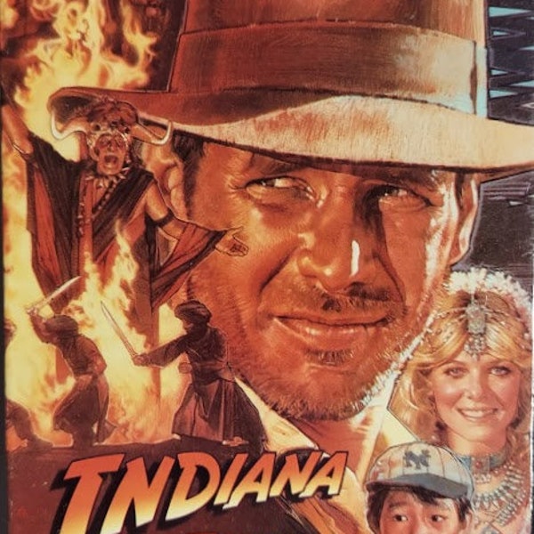 VHS 1984 Vintage Movie titled Indiana Jones and The Temple of Doom starring Harrison Ford & Kate Capshaw