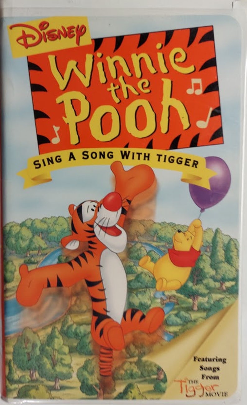 Winnie The Pooh Sing A Song With Tigger Vhs VHS 2000 Vintage Kids Movie by Walt Disney Titled Winnie the Pooh: Sing