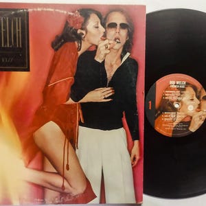 Vintage 1977 Vinyl Record Album by Bob Welch titled French Kiss from 1977