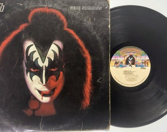 KISS —gene Simmons 70's Rock Vinyl Excellent! - Etsy