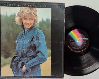 Vintage 1975 Vinyl Record Album by Olivia Newton John titled Clearly Love