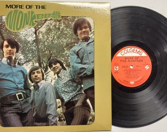 Vintage 1967 Vinyl Record Album by The Monkees titled  More Of The Monkees