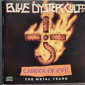CD  Used 1990 Vintage Music by Blue Öyster Cult titled Career Of Evil (The Metal Years)