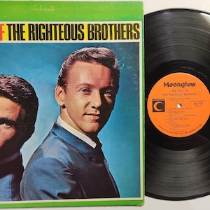 Vintage 1966 Vinyl Record Album by The Righteous Brothers titled The Best Of The Righteous Brothers