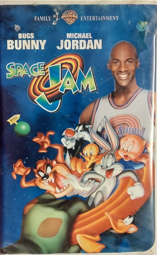 VHS 1997 Vintage Movie Titled Space Jam Starring Michael Jordan