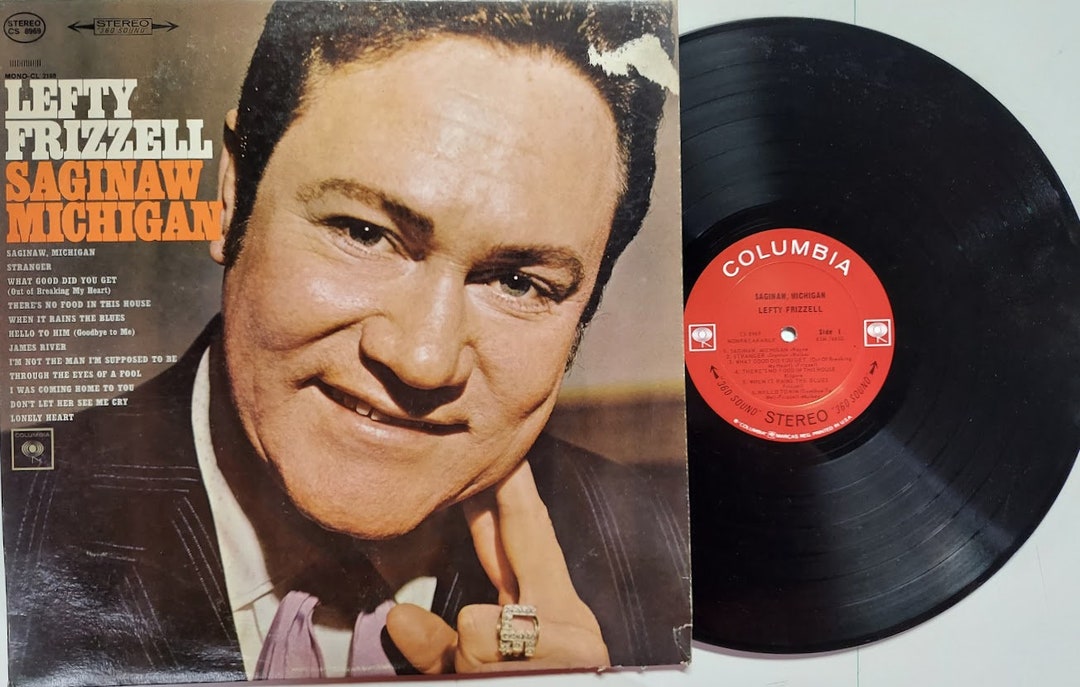 Vintage 1964 Vinyl Record Album by Lefty Frizzell Titled Saginaw Michigan Etsy