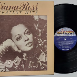 Vintage 1976 Vinyl Record Album by Diana Ross titled Diana Ross&#39; Greatest Hits