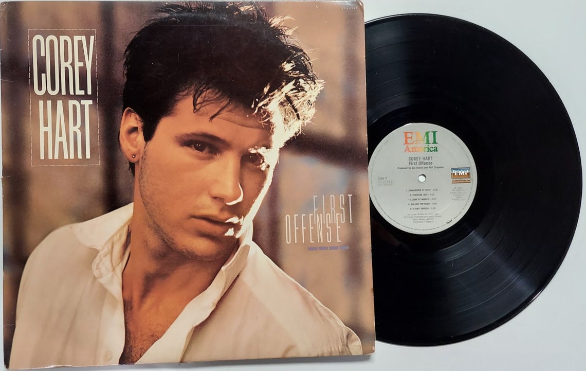 Vintage Vinyl Record Album by Corey Hart titled First Offense Etsy