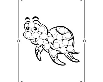 Download Ocean Animals Dot Coloring Pages 20 Pages To Color Fun Etsy