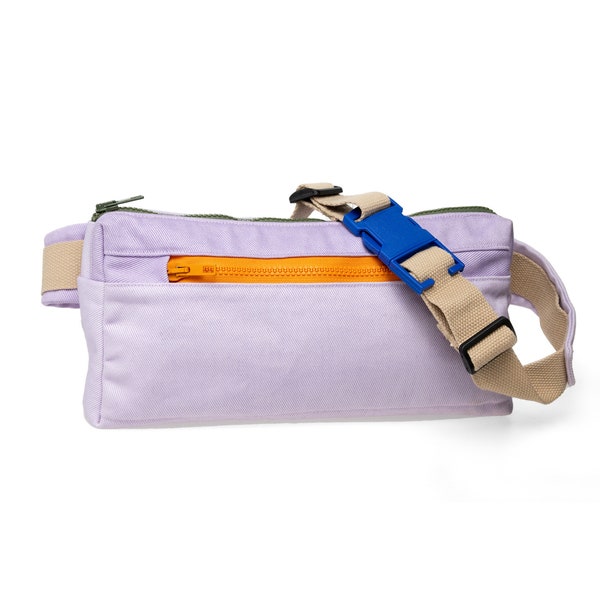 Eco-Friendly Reclaimed Cotton Canvas Fanny Pack - Stylish and Durable - Quick Access Storage - Adjustable Strap - Handmade in Europe