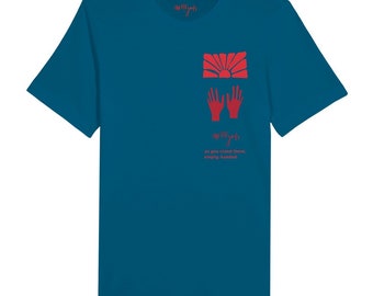 The Sun - T-shirt ras du cou graphique pour poètes et alpinistes