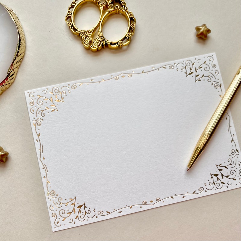 Foil Print Notecards - Etsy UK