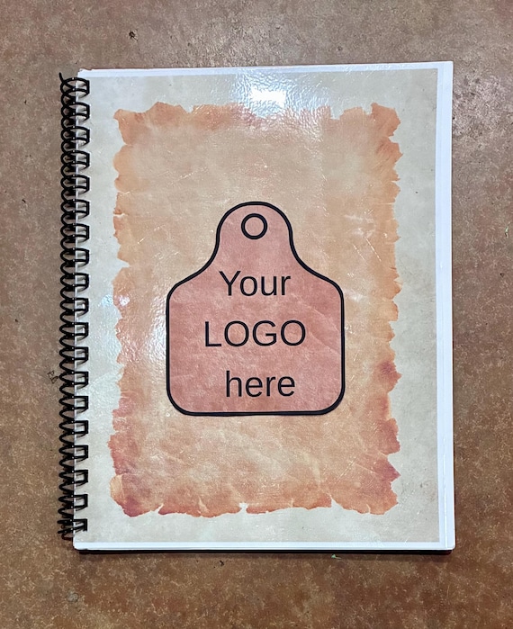Custom Cattle Record Book | Livestock Tracker Journal | Ranch Management Log Book | Farm Record Keeping Notebook | Herd Health & Feed Log