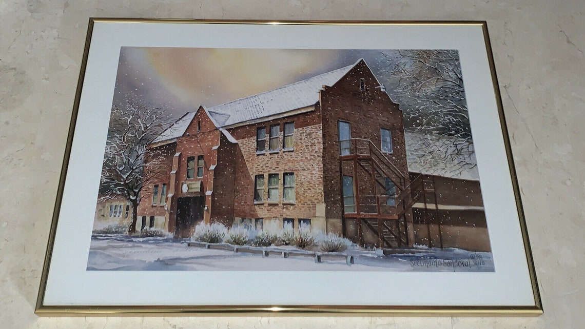 Vintage 1998 Secundino Sandoval Hand Signed Framed Print Litho Etsy