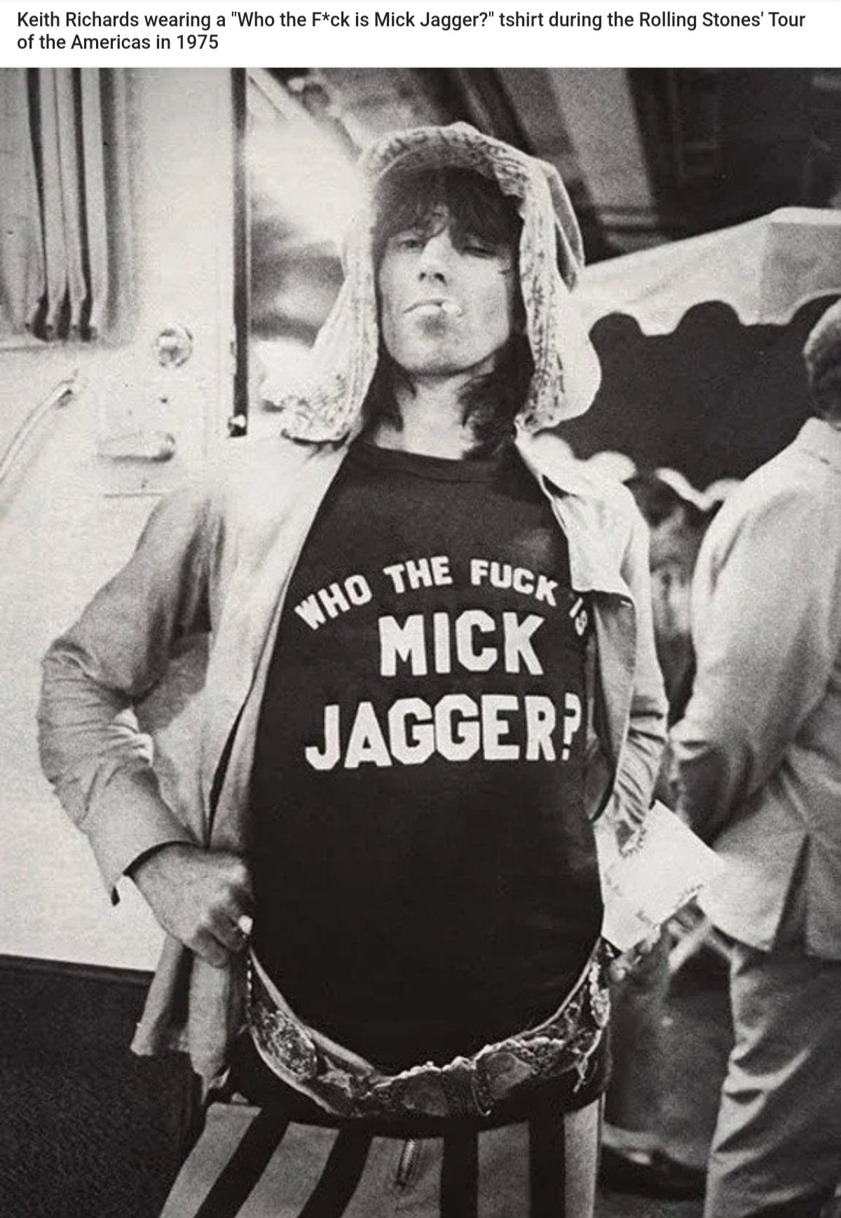 Who the fuck is Mick Jagger ポスター Fun Keith Richards Who the Fuck is Mick Jagger Rolling