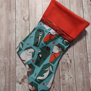 Nightmare before Christmas/ christmas stocking/ stockings/ halloween/ jack skellington/ sally/ christmas/ living room Jack/oogie/santa