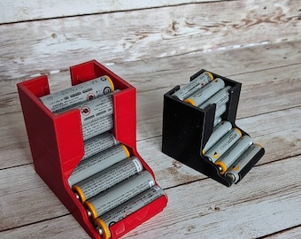3D Printed Battery Holder - AA AAA Battery Organizer, Office Storage