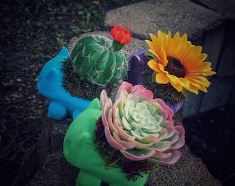 3D print planters/Bulbasaur/3D printed/3D printing/nerd/Pokemon/flowers/ unique