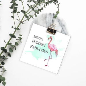 Flamingo Card -Watercolor Art