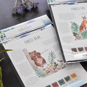 DIY KIT- Watercolor Forest Bear | Paint Kit for Adults