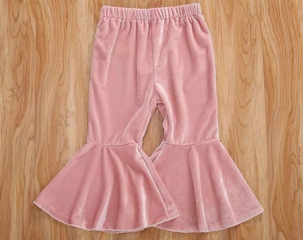 baby pink flare pants
