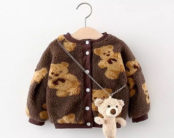 teddy bear with jacket