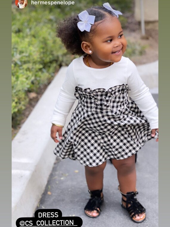 Sleeve Plaid Toddler Dress - Etsy 