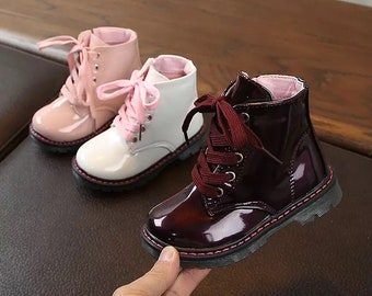 girls combat boots size 3