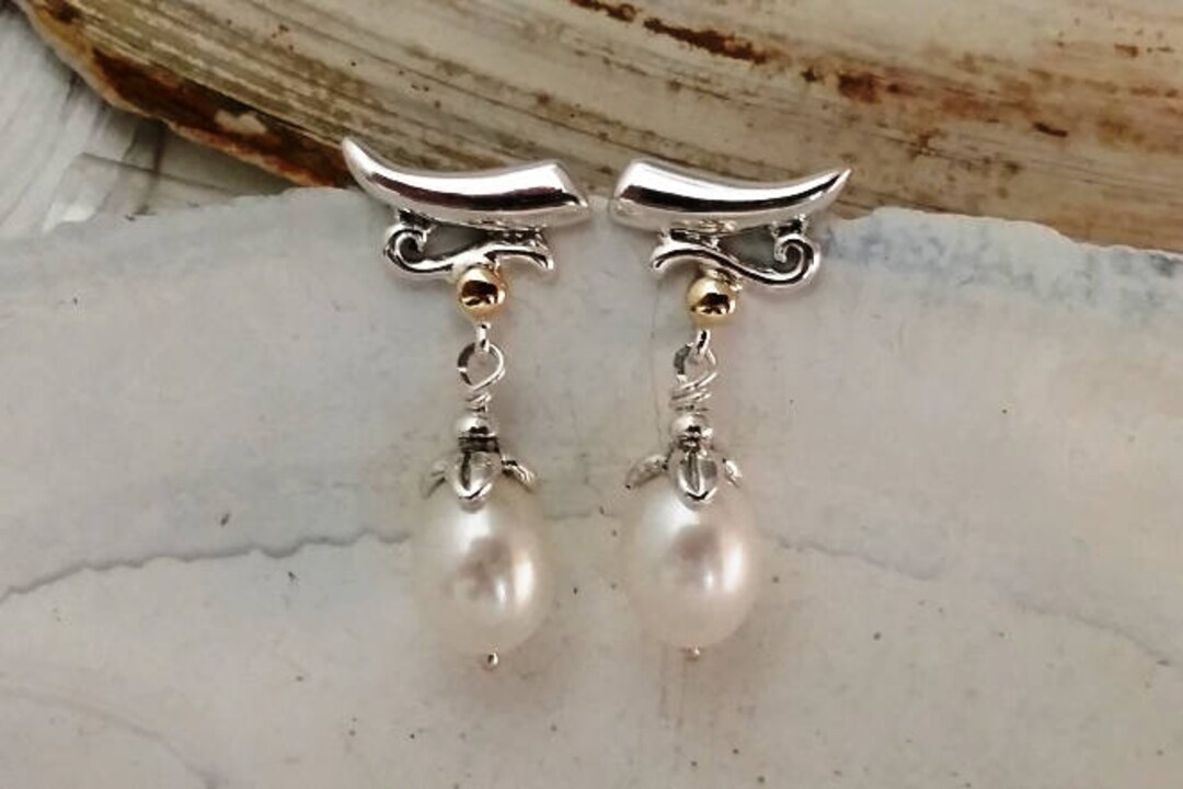 Orecchini Pendenti A Goccia In Argento Sterling 925 Massiccio Con