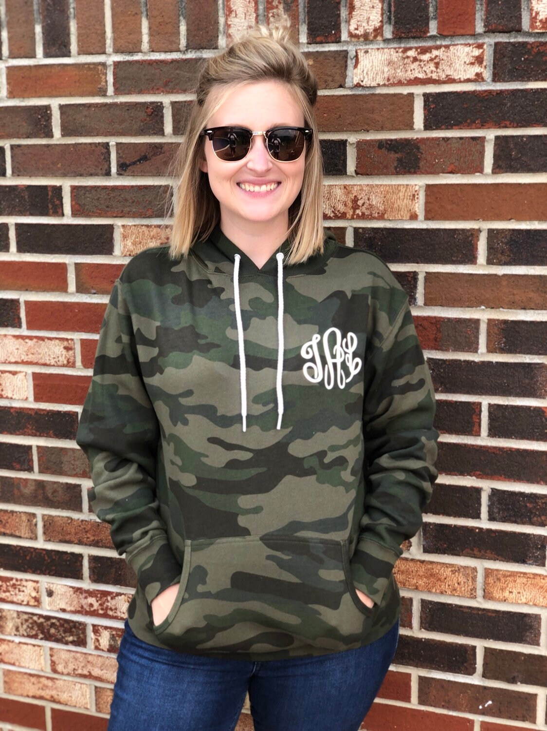 Monogram Camo Hoodie Sweatshirt Camo Monogram Hoodie Mens 