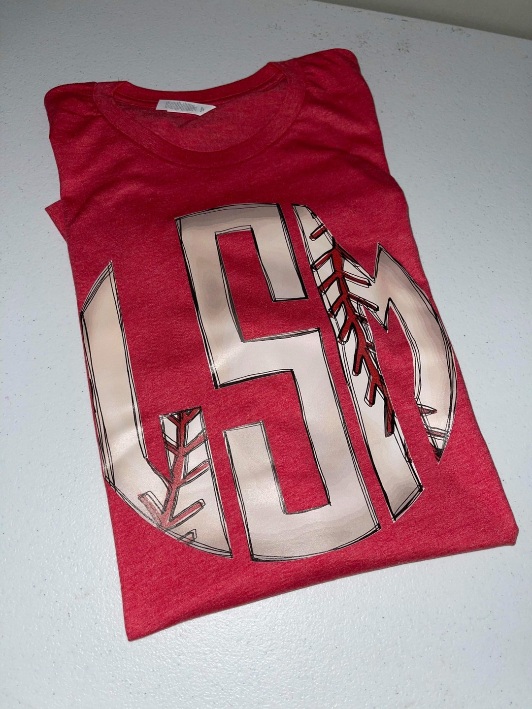 Baseball Monogram Shirt Baseball Monogram Womens Monogram Etsy