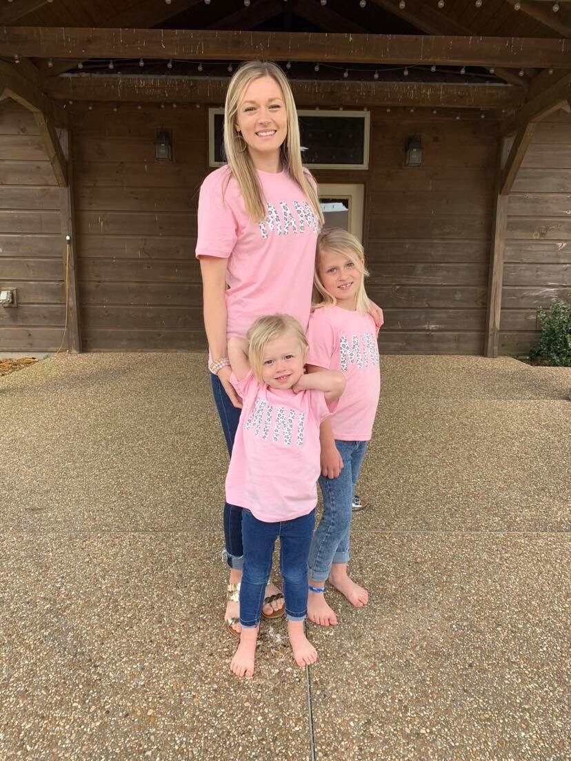 White Cheetah print mama and mini tee adult tee youth tee | Etsy
