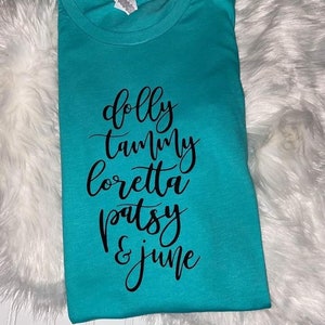 Country music women shirt- 80s country music women- 80 country- country music- women of country music- bella canvas- free shipping