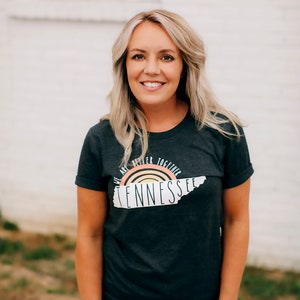 We are better together Tennessee shirt- better together- tennessee- state love- TN- rainbow- bella canvas- unisex- free shipping-