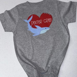 Shark hearts valentines shirt- valentines T-shirt- toddler shirt- youth shirt- valentine- short sleeve- free shipping- heart- shark