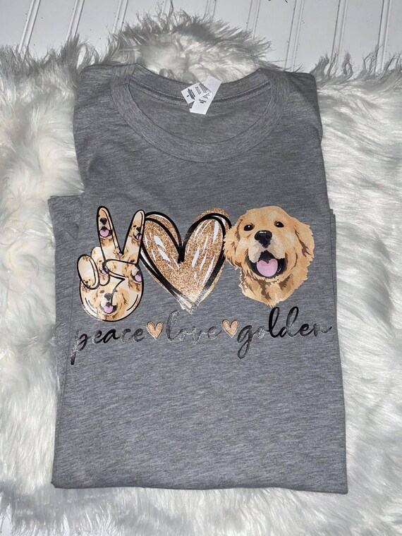 Vintage Peace Love Golden Retriever Tshirt Dog Lover Gifts Vintage Peace Love Golden Retriever Tshirt Dog Lover Gifts