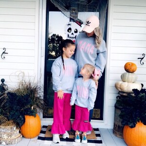 Mama and mini crewneck sweatshirt- mama and mini- crewneck sweatshirt- unisex- toddler sweatshirt- mama- mini- free shipping