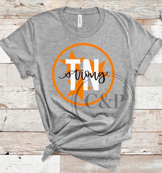 Tennessee Strong Shirt-tennessee- Tennessee Tristar- Orange and