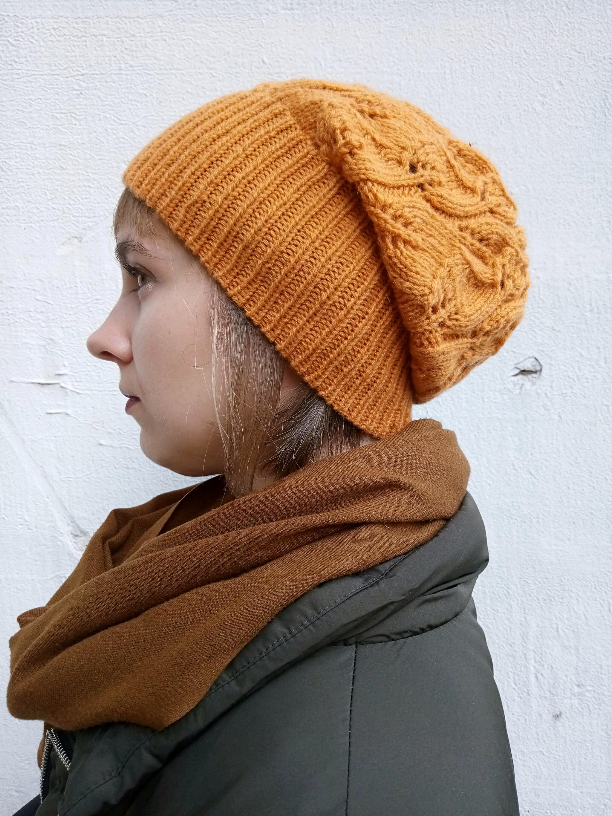 Rust Orange Woman’s Slouch Beenie hat *NWT* il_fullxfull.5711495468_csrc.jpg main image 4