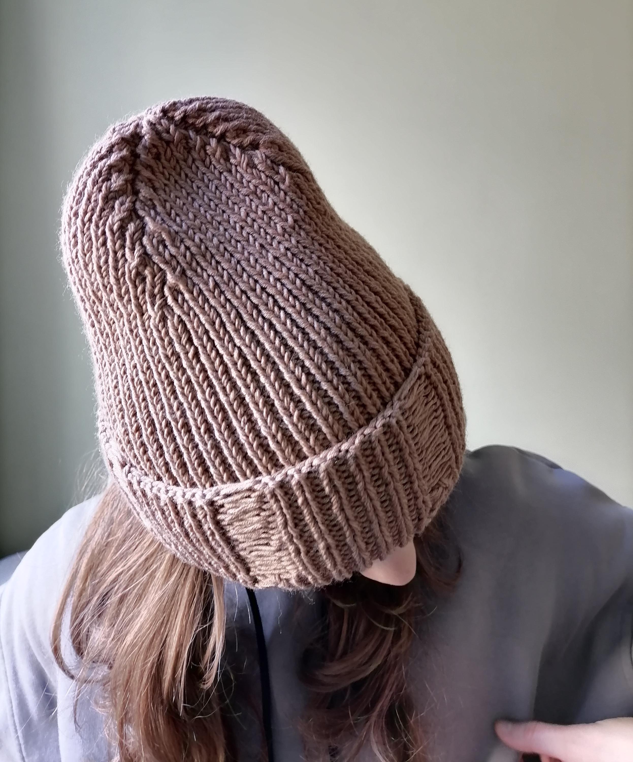 Distressed Beanie, Tattered Knit Hat, Grunge Ripped Beanie, Torn