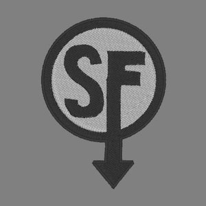 Sally face inspired Sanity&#39;s Fall logo patch