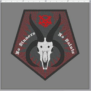 No Sinners No Saints - Occult Skull Patch