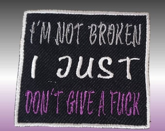 Just Don't Give a F*ck Asexual Pride Patch