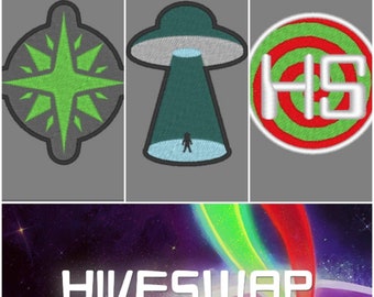 Hiveswap Inspired Embroidered Patches