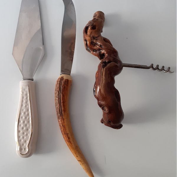 Ustensiles de cuisine en laiton et bois - Arts de la table