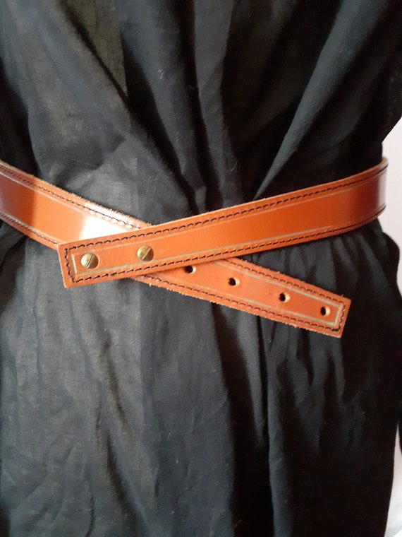 Venice vintage leather belt - image 2